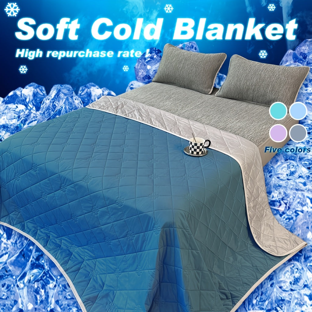 Acrylic Knit Blanket with Lightweight Feel, Single Home Layer in Five Colors and Throw, Twin XL, Queen or King Sizes for Sofa Lounging and Bedroom Use