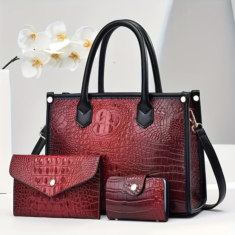 Women's Crossbody Handbag by QUAWUJIE with Shoulder and Tote Styling References, Six Color Choices for Everyday Outfits, Shopping and Casual Outings
