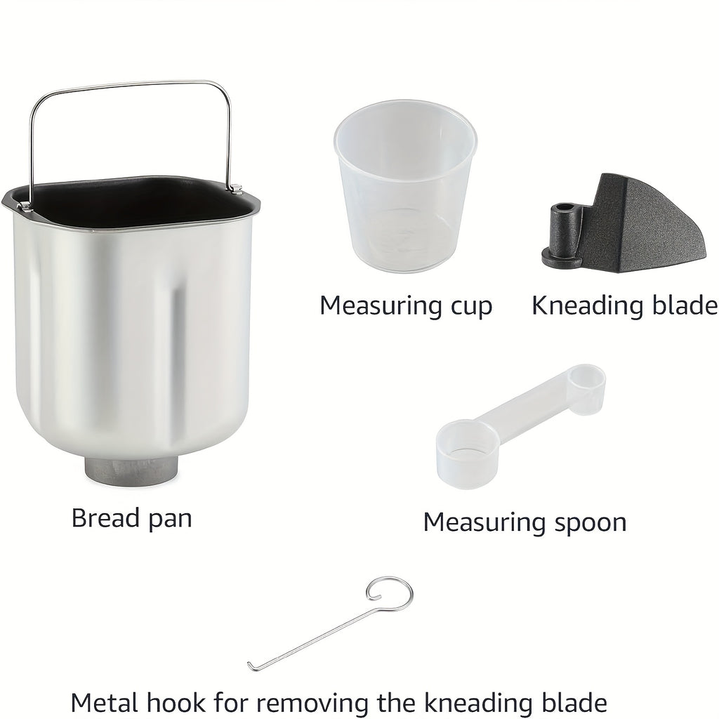 Bread Machine 2LB 12-in-1 with Gluten-Free Setting, Nonstick Pan, 2 Loaf Sizes, 13-Hour Delay and 1-Hour Keep Warm for Home Baking in White