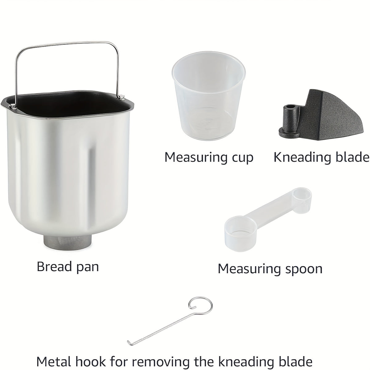 Bread Machine 2LB 12-in-1 with Gluten-Free Setting, Nonstick Pan, 2 Loaf Sizes, 13-Hour Delay and 1-Hour Keep Warm for Home Baking in White