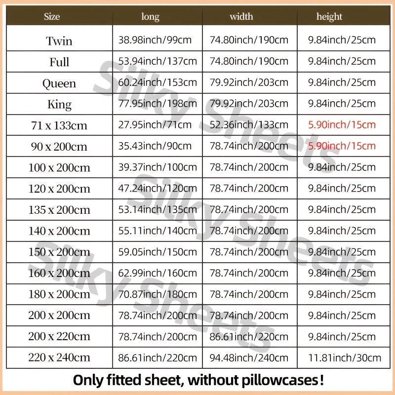 Polyester Brushed Fitted Sheet, Single Solid-Color Mattress Sheet with Eighteen Size Labels Including Short Queen and Eleven Colors, Pillowcases Not Included