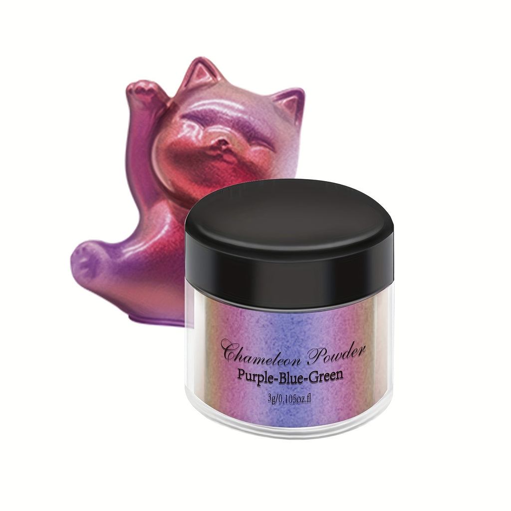 Chameleon Pigment Powder Set in 20 Mixed Colors, Color-Changing Craft Powder for Compatible Epoxy Resin Art, Decorative Jewelry, Coasters and Cup Projects