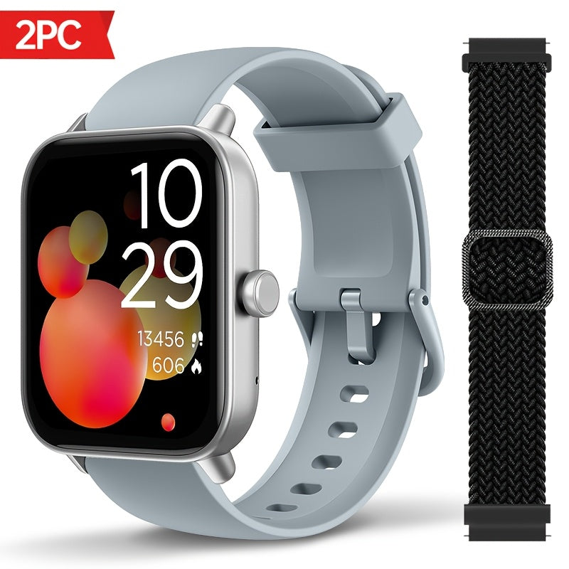 Sports Tracking Smartwatch by FAWEIO for Men and Women, 1.8-Inch Display with Call Answering and Making, 100+ Sports Modes and Pedometer for iPhone and Android