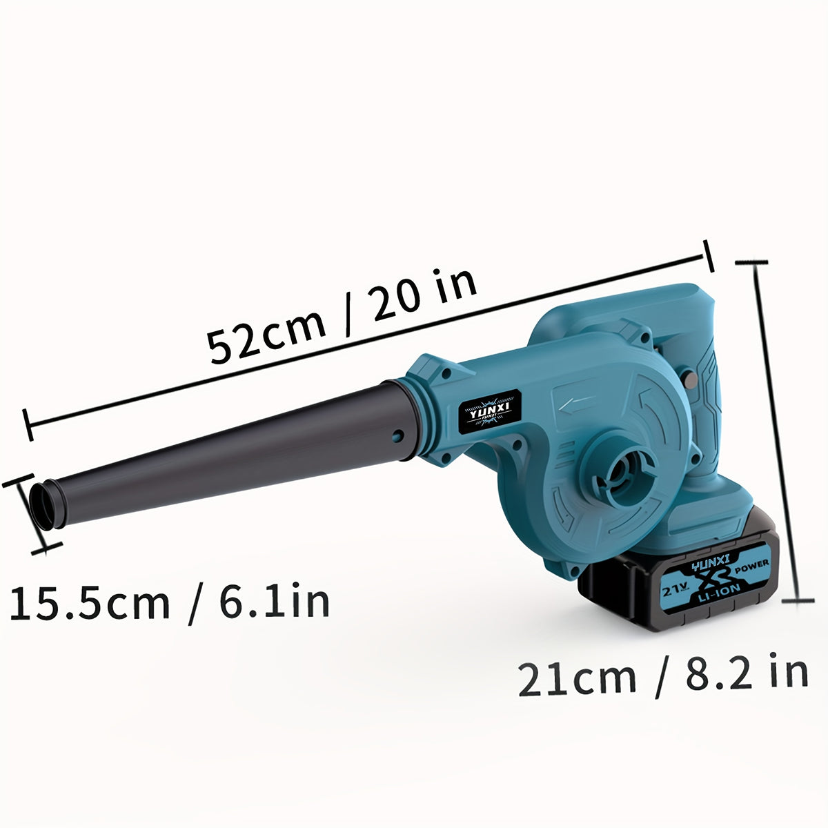 Cordless Leaf Blower with Two-Battery Accessory Options, Portable Handheld Air Tool in Standard or Upgrade Battery Labels for Home Lawn and Garden Cleanup