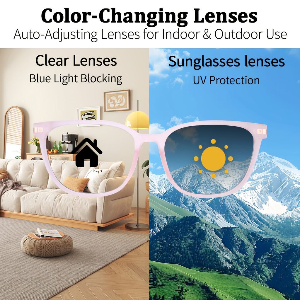 Wireless AI Translation Glasses with Listed 164-Language Support, Photochromic Lenses, Music and Hands-Free Calls in Black, Tortoiseshell or Pink