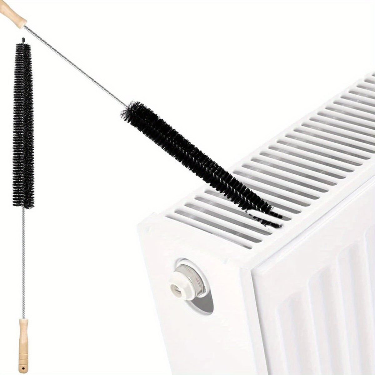 Flexible Radiator Cleaning Brush with Listed 73cm Reach, Manual Long Duster for Suitable Household Gaps, Living Rooms, Bedrooms and Car Cleaning