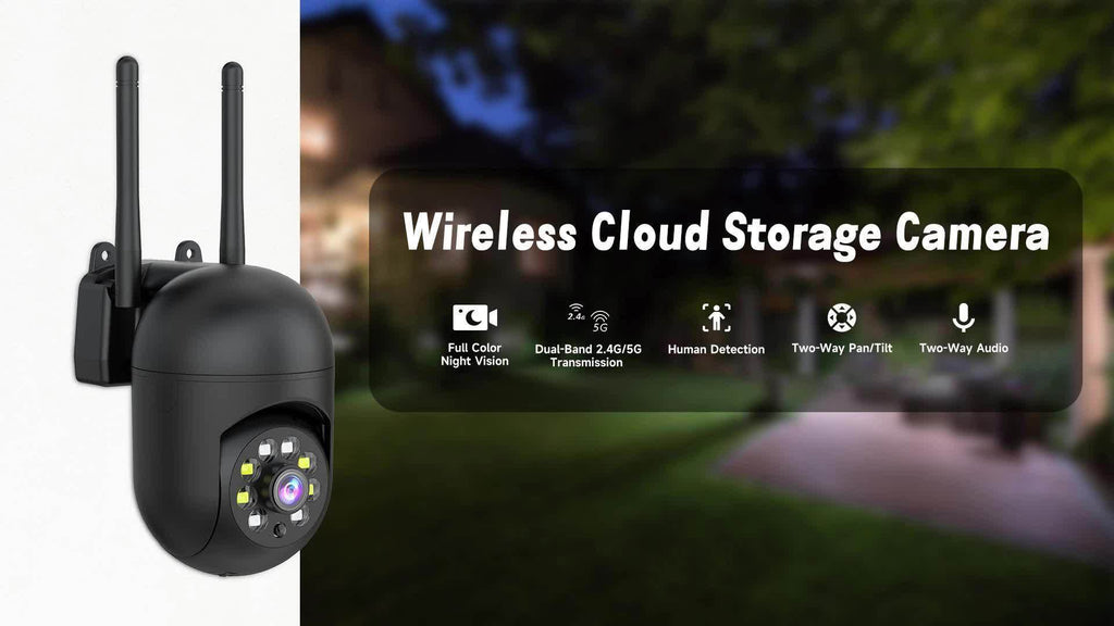Wireless Security Camera 4 Pack, 3MP Indoor Cameras with Cloud Storage, AI Motion Detection, Two-Way Audio, Color Night Vision, 2.4G/5G WiFi, Home Surveillance System