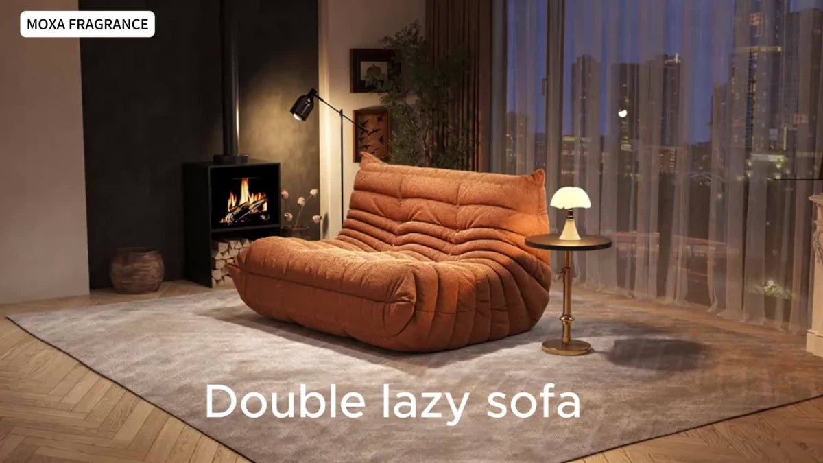 Foam Floor Sofa with Button-Tufted Curved Low-Profile Design, Single, Two-Seat and Three-Seat Color Options for Living Room Reading Corners, Gaming and Movie Nights