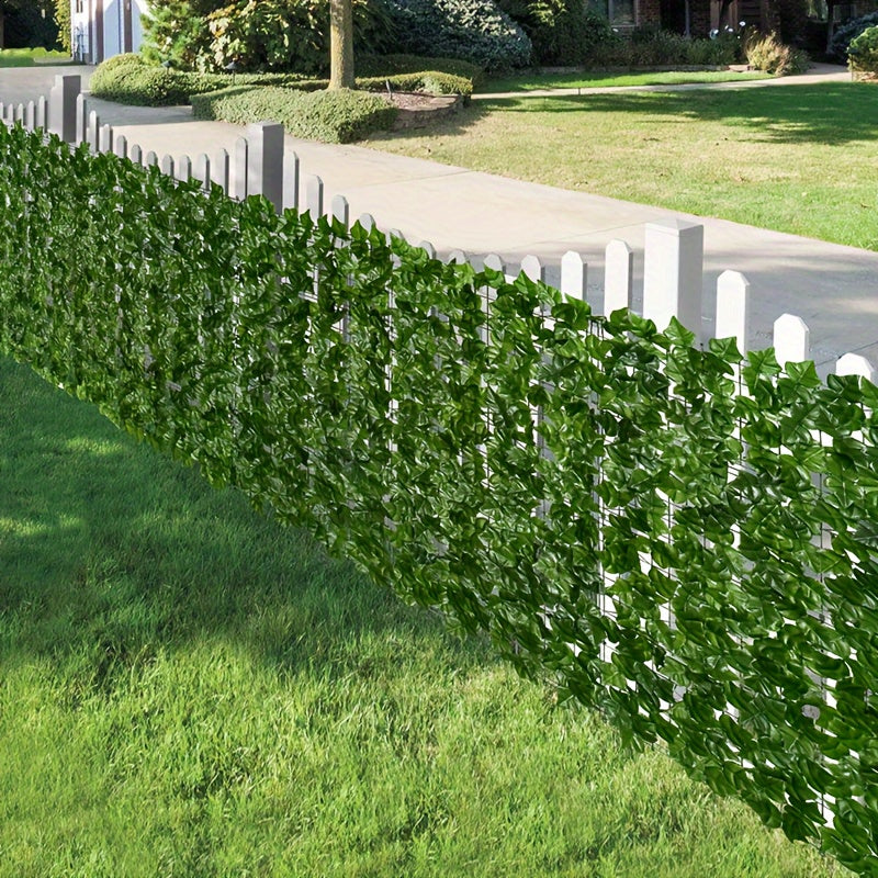 Artificial Ivy Privacy Fence Screen with Listed 119 by 40 Inch Size, Faux Greenery for Garden and Patio Decoration, 302 by 102 cm Option Label