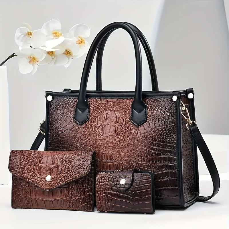Women's Crossbody Handbag by QUAWUJIE with Shoulder and Tote Styling References, Six Color Choices for Everyday Outfits, Shopping and Casual Outings
