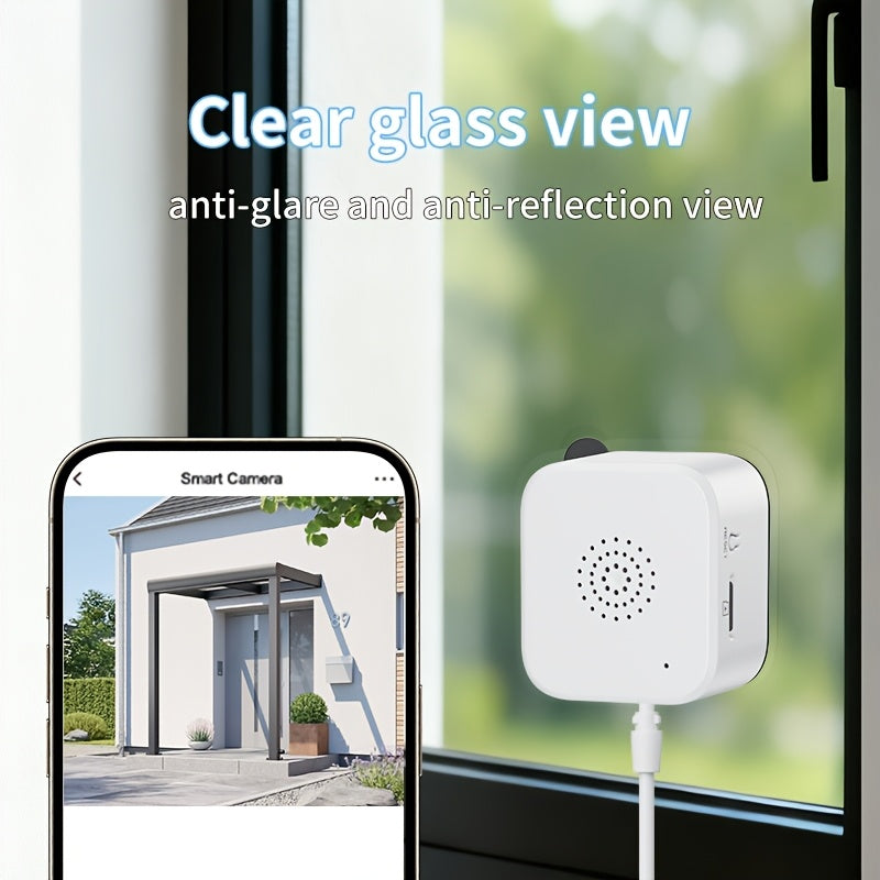 Indoor Window Security Camera with Listed 6MP Imaging, 2.4GHz and 5GHz WiFi, Full-Color Night Vision and Motion or Human Detection, One- or Two-Piece Options