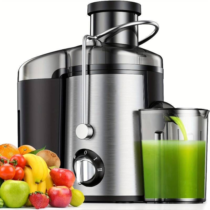 Wide Mouth Juicer with 3-Inch Feed Opening, Three Speed Settings and Detachable Design for Homemade Fruit and Vegetable Juice, Everyday Kitchen Drink Preparation