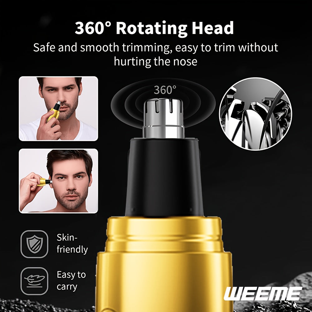 2/3/4/5pcs Hair Clippers for Men, Professional Cordless Hair Clipper Trimmer & Electric Shaver & Nose Trimmer &Body Trimmer Set, LCD Display, Barber Grooming Kit, Gift Set for Men (Gradient Golden)