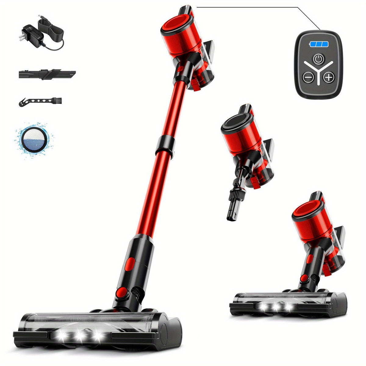 Stick and Handheld Vacuum Cleaner for Home with Corded and Cordless Listings, Eight Option Labels for Hard Floors, Carpets and Everyday Pet Hair Cleanup