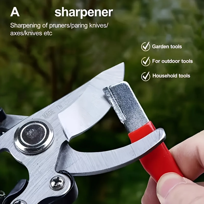 Garden Pruning Shears Set with Listed Stainless Steel Blades and Storage Bag, Five-Piece Tool Wording in Multicolor or Orange and Black for Plant Maintenance