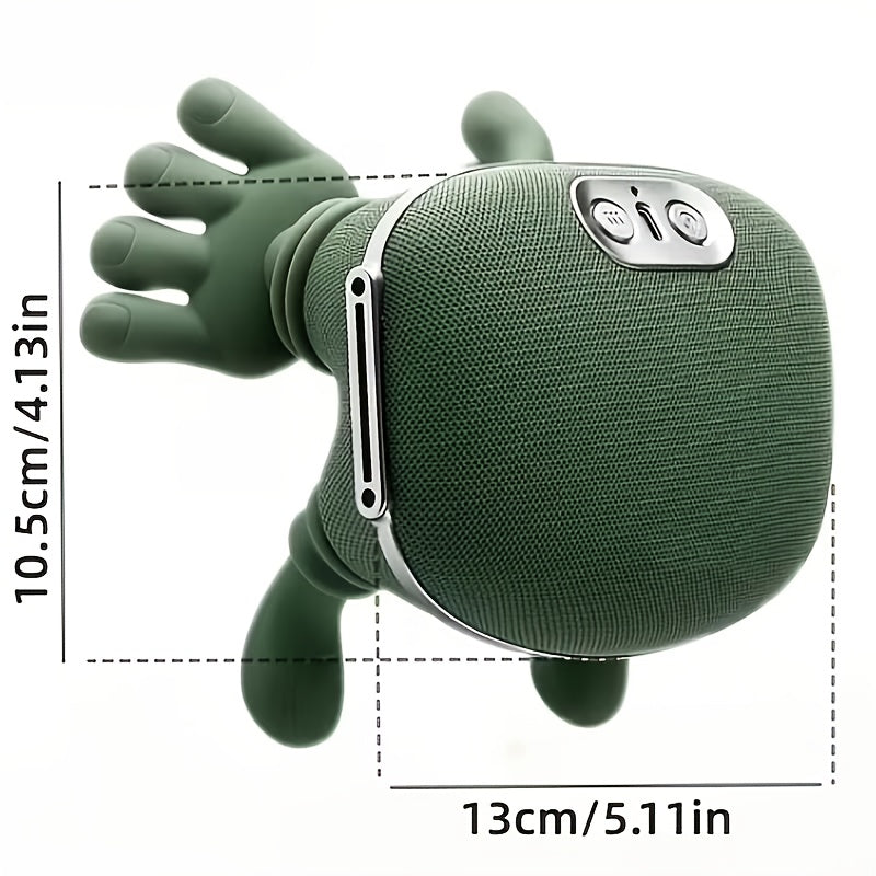USB-Charging Kneading Massage Pillow with Soft Fabric Cover, Electric Personal Massager for Listed Neck and Back Relaxation Uses, Single A Option