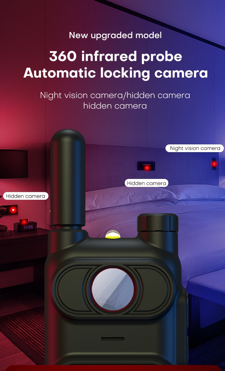 Hidden Camera Detector AK780 with OLED Screen and Listed RF Signal Scanning, Multi-Function Bug Detection Device for Hotel, Home, Office and Car Privacy Checks